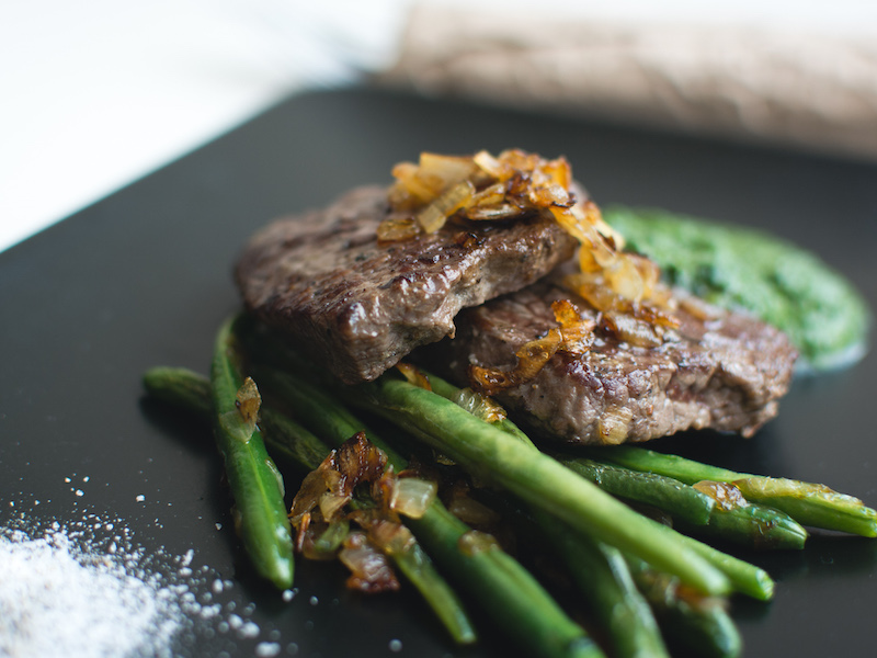 pale beef with steak vegetables